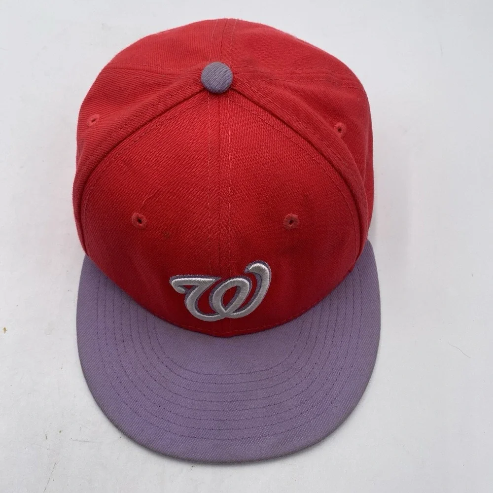 Washington Nationals Hat New‎ Era 9fifty SnapBack Red Cleaned VGC Adjustable